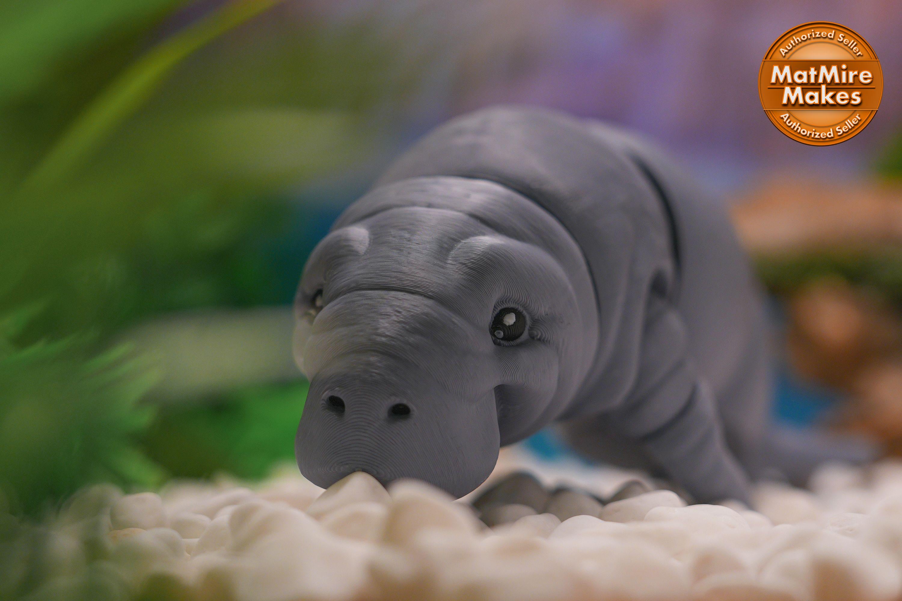 Manatee Toy 3D Printed Manatee