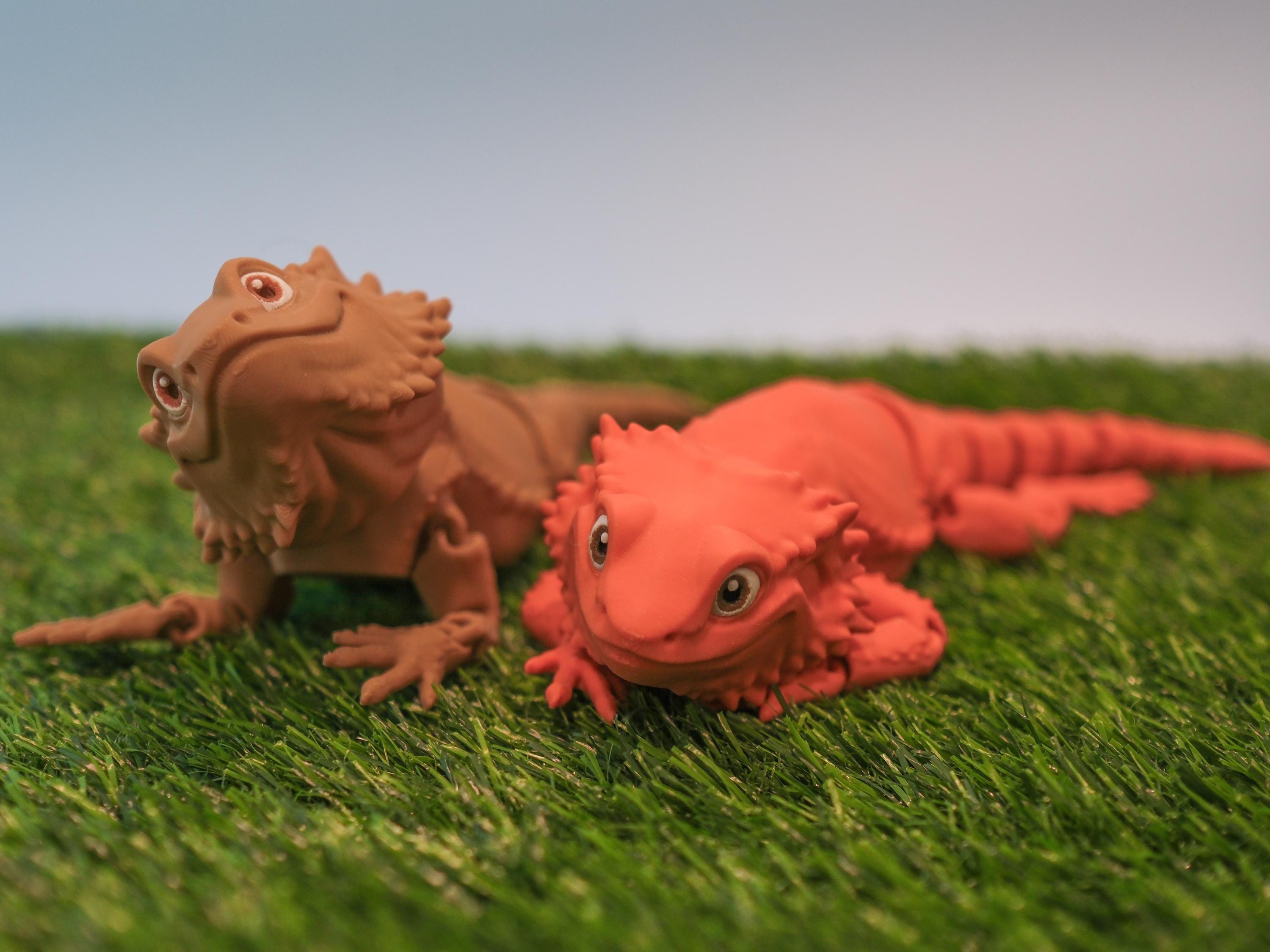 Bearded Dragon Articulated 3D Print Multicolor