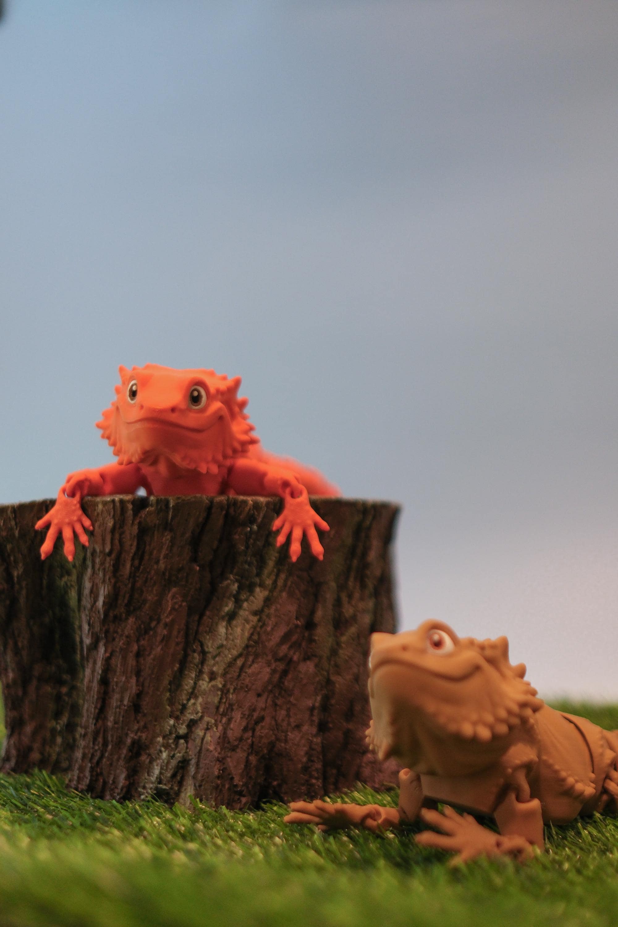 Bearded Dragon Articulated 3D Print Multicolor