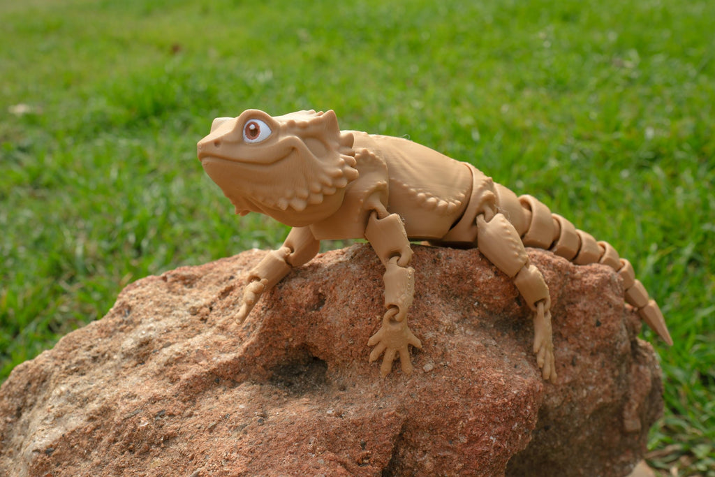 Bearded Dragon Articulated 3D Print Multicolor