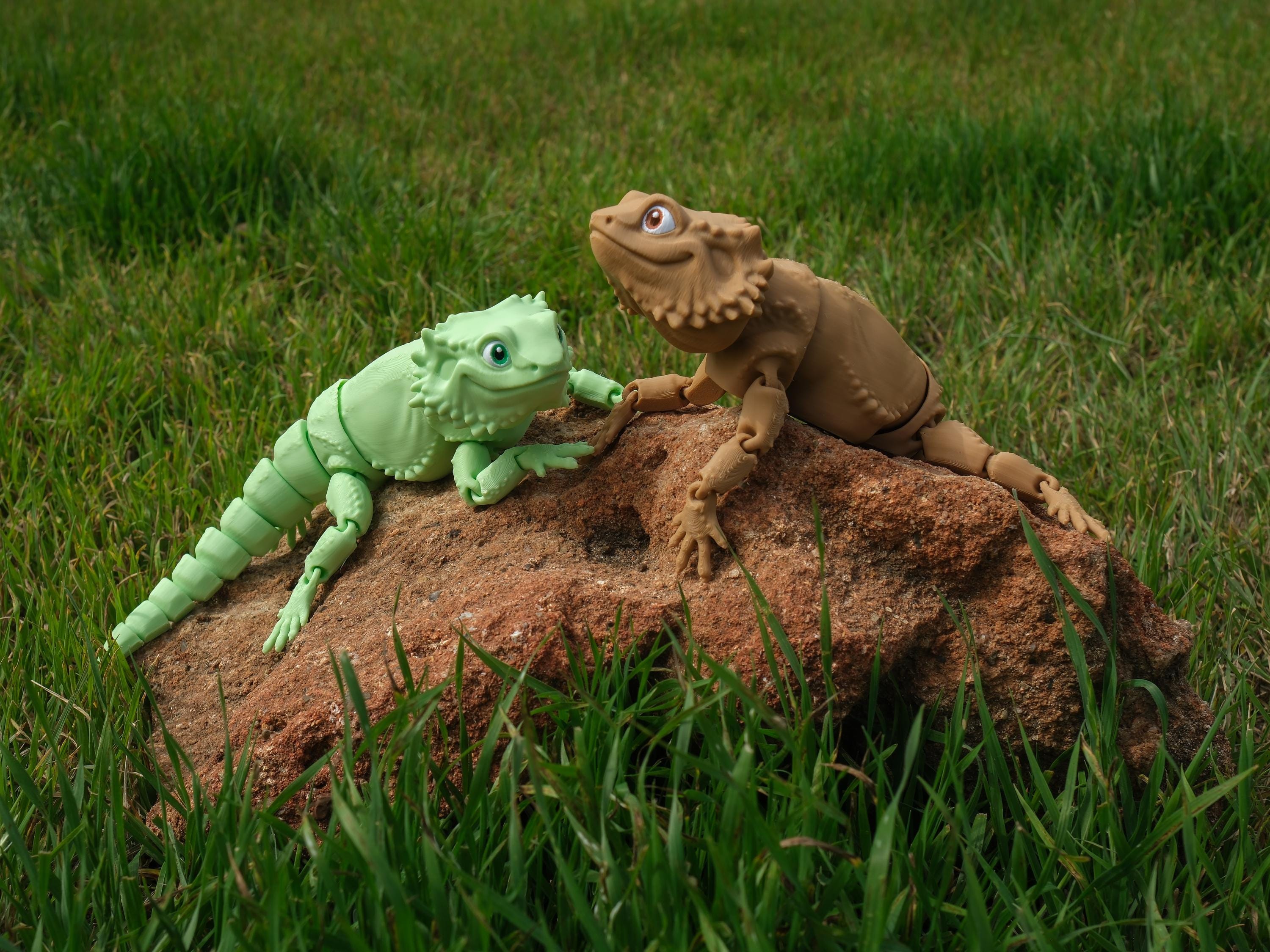 Bearded Dragon Articulated 3D Print Multicolor
