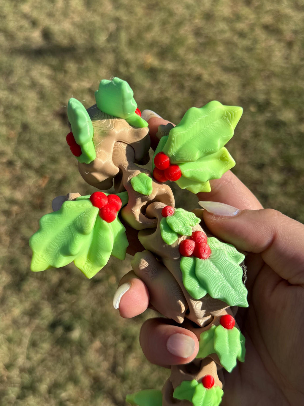 Holly Dragon PRE ORDER FOR DECEMBER - 3d printed articulated dragon toy