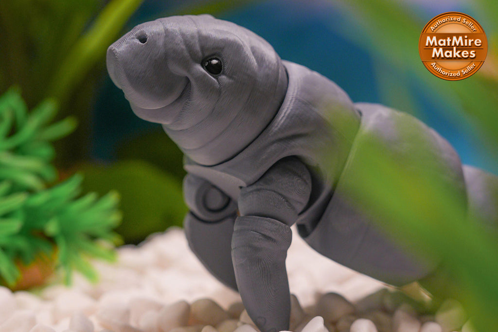 Manatee Toy 3D Printed Manatee
