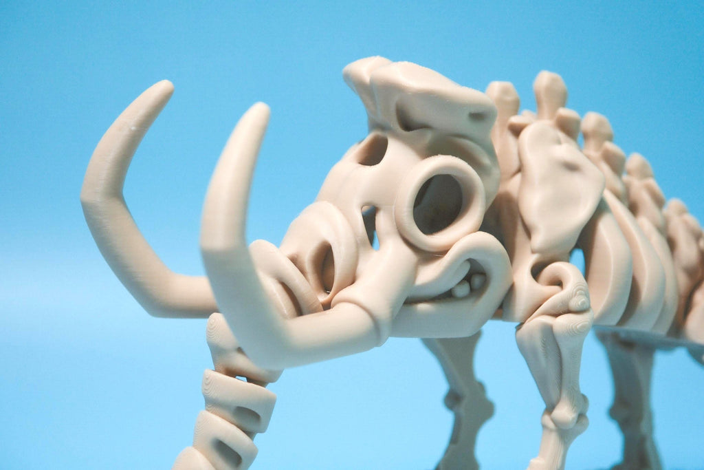 Flexi Skeleton Mammoth 3D printed toy