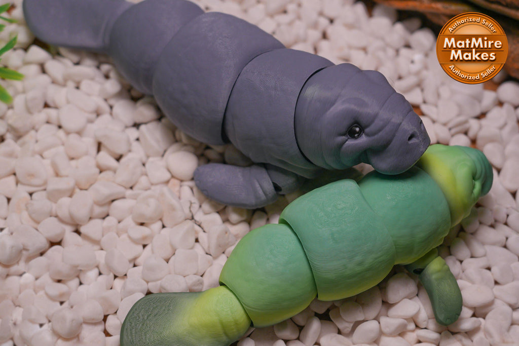 Manatee Toy 3D Printed Manatee
