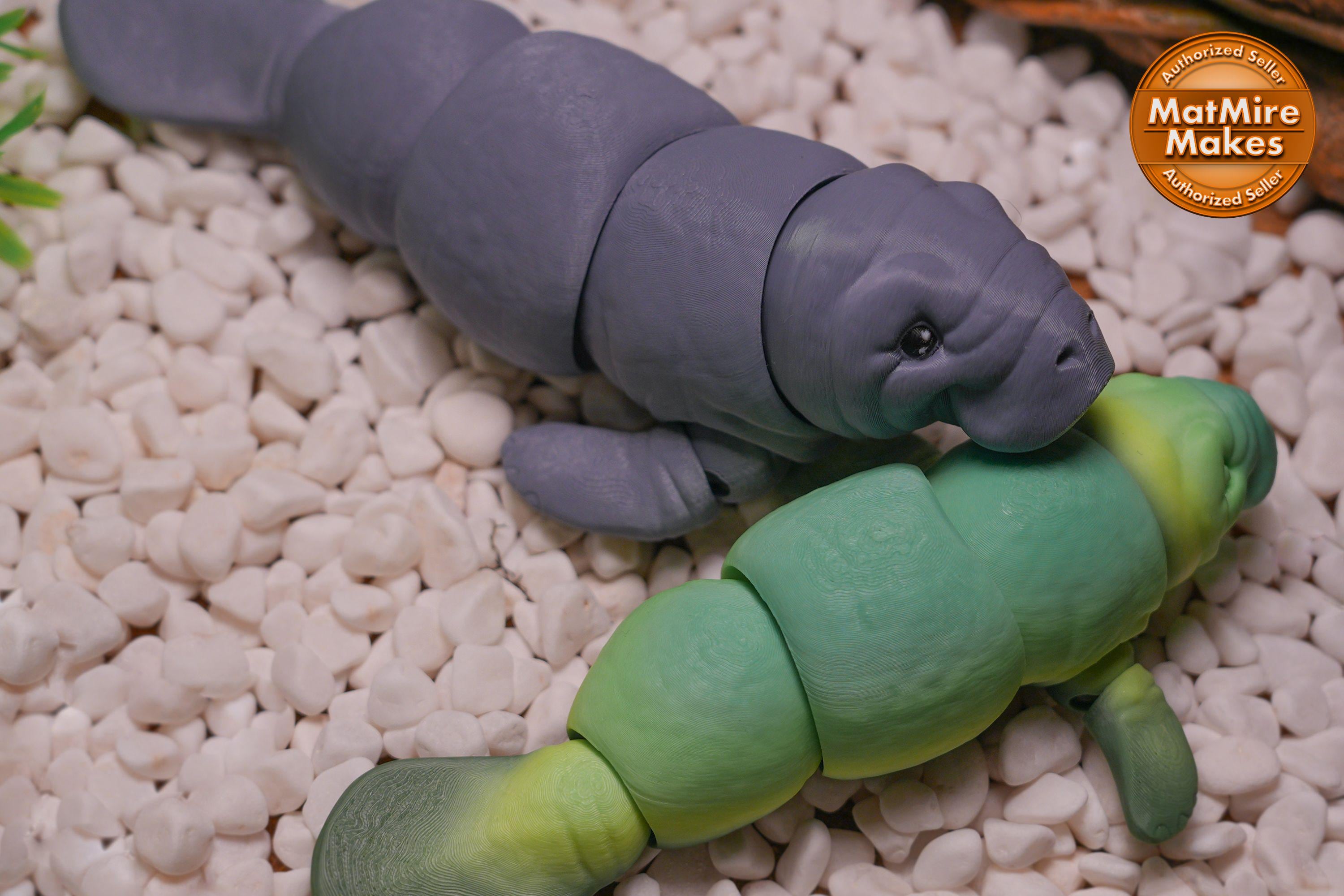 Manatee Toy 3D Printed Manatee