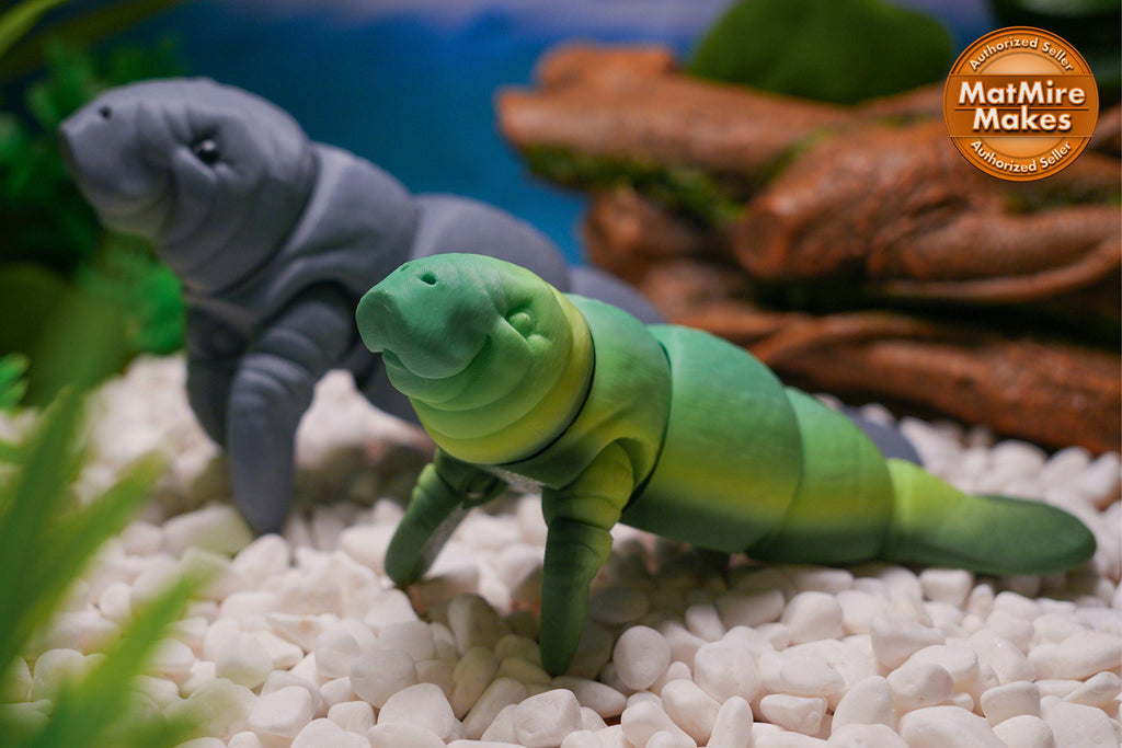 Manatee Toy 3D Printed Manatee