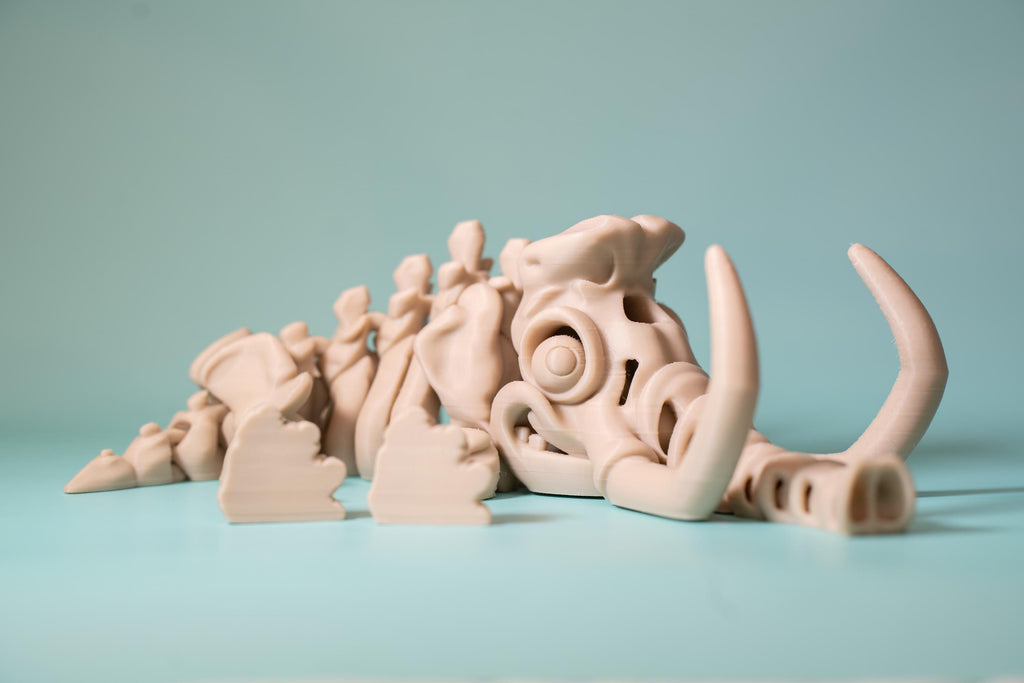 Flexi Skeleton Mammoth 3D printed toy