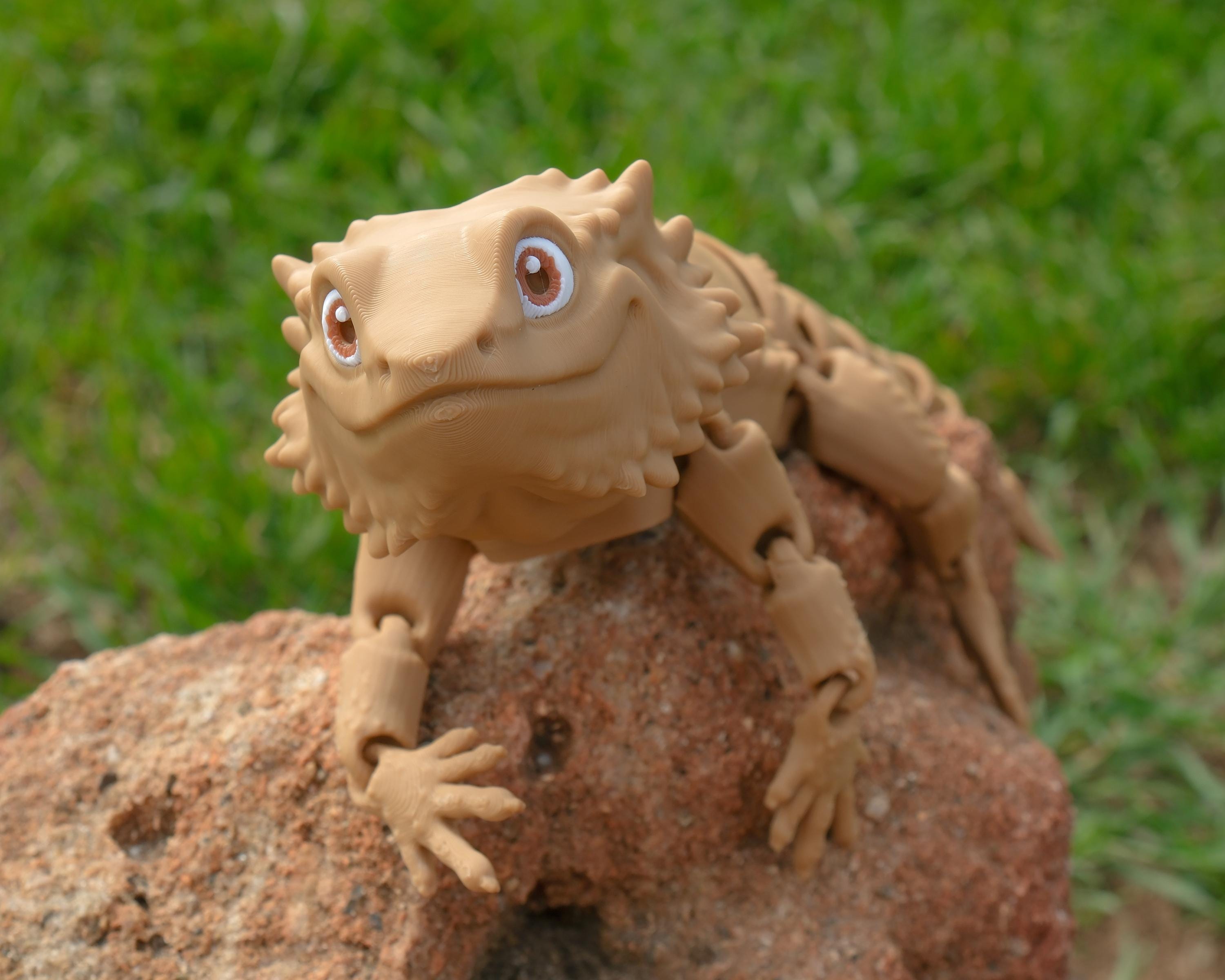 Bearded Dragon Articulated 3D Print Multicolor